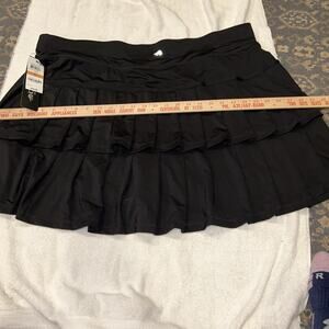 Ideology Women's Skort Size 3X Black New With Tags Skirt Golf Tennis